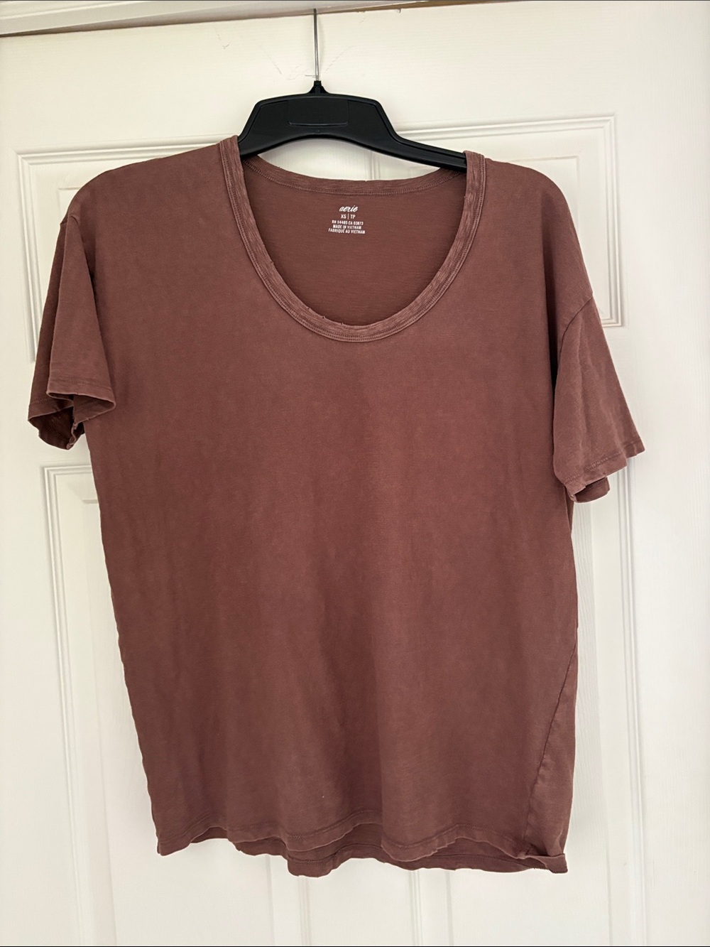 aerie Short Sleeve Tee in Dusty Rose